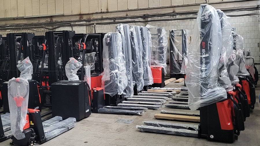 Тест-драйв складской техники на нашем складе в Камышине