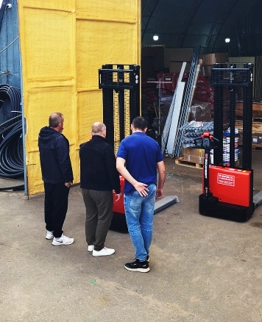 Тест-драйв складской техники на нашем складе в Камышине